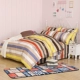Khoe Thủy dệt bông denim giường bông vải giường chăn 1.8m người ba mảnh 1,5 mét - Bộ đồ giường bốn mảnh bộ chăn ga gối đệm cute