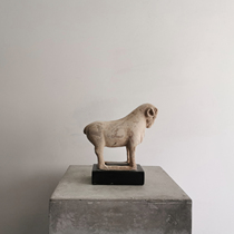 Material collection) Oriental handmade pottery cattle pottery sheep ornaments pottery decoration hotel hostel soft display props