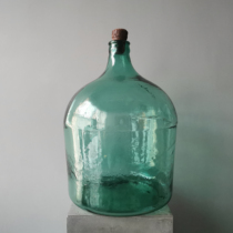 Collection of Things) Vintage medieval extra-large glass bottle vase Retro glass ware Nostalgic Wind Hotel Decoration