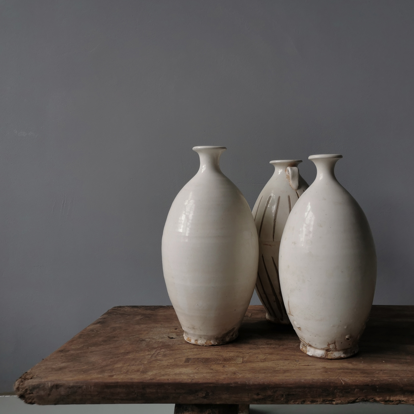 Episode ) Oriental traditional white pottery pottery pottery porcelain Song Yun Hotel Songhuan soft flower fittings