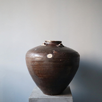 Collection of objects) Oriental handmade ancient wind Four-series pottery jar Silence Wabisabi Vase Hotel Folk Juku Soft Fashion Furniture