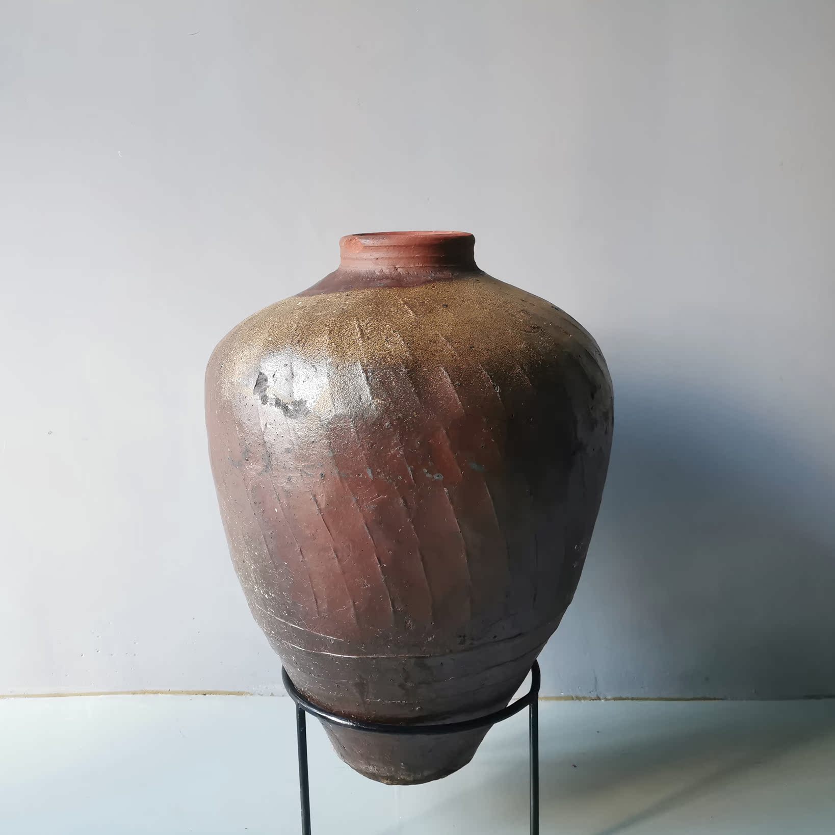 Collection of objects) oriental pottery jar large jar pottery flower ware Silence Wind Hotel Folk Juku Soft Dress Space Prop Decoration Pendulum