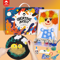 Children Girl Toys Puzzle Kindergarten Creative Fine Art Painting Material Package Courses 61 Gift Handmade Diy