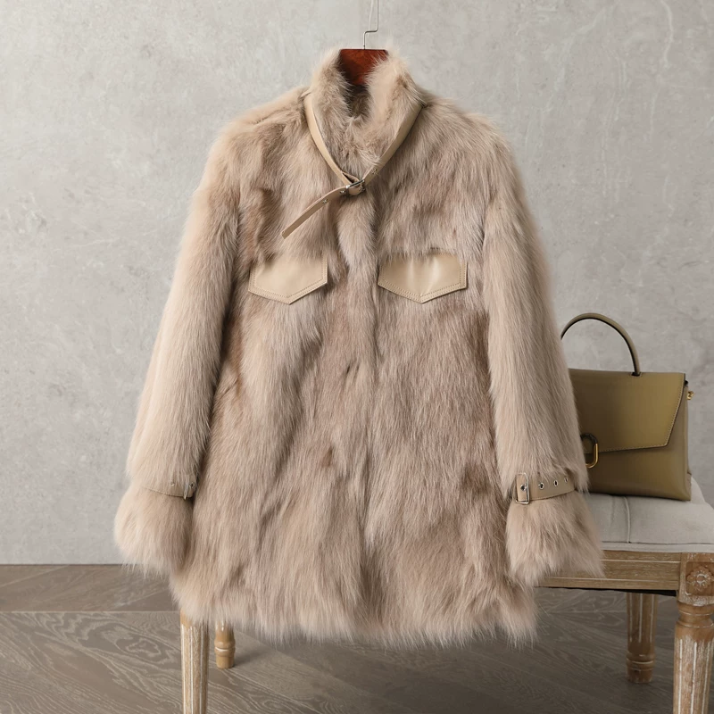 2021 Новая шуба из лисы травяной мех женская коза Хэнин Чжилмао м fashions молодежный локомотив пальто