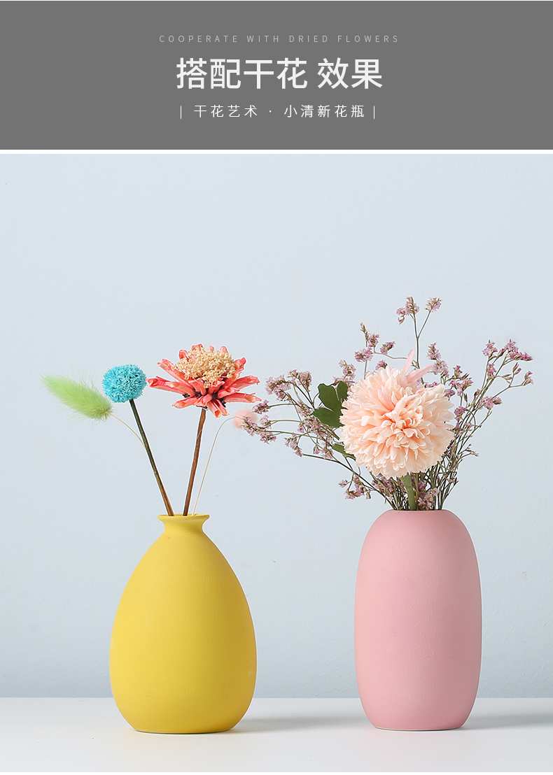 Floret bottle furnishing articles sitting room TV cabinet dry flower arranging flowers Nordic style ceramic home porch all over the sky star decoration