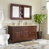 Современный китайский стиль сплошной древесина для ванной комнаты -тип двухперранного бассейна, шкаф для мытья лицевой бассейн, бассейн, бассейн тазовый бассейн Комбинированная ванная комната