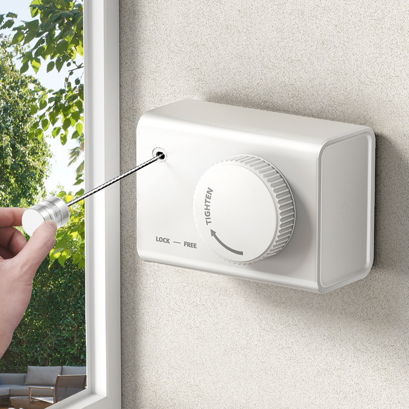 Invisible Clothesline Indoor perforated Drying God Instrumental Rope Toilet Balcony Invisible Telescopic Wire Rope Rack-Taobao