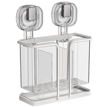 Tiandiyu suction cup chopstick storage box chopstick barrel wall-mounted kitchen storage rack no punching and draining chopstick cage chopstick barrel