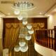Xiantuo Lighting Duplex Villa Living Room Lamp Simple Modern Staircase Lamp Hanging Crystal Lamp Hotel Engineering Lighting Fixtures