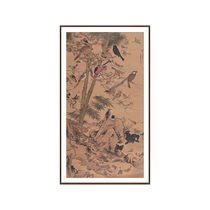 (Official) Sanyou Hundred Birds Picture Orange Shezola Signed Limited Edition New Chinese Style Entrance Decorative Painting