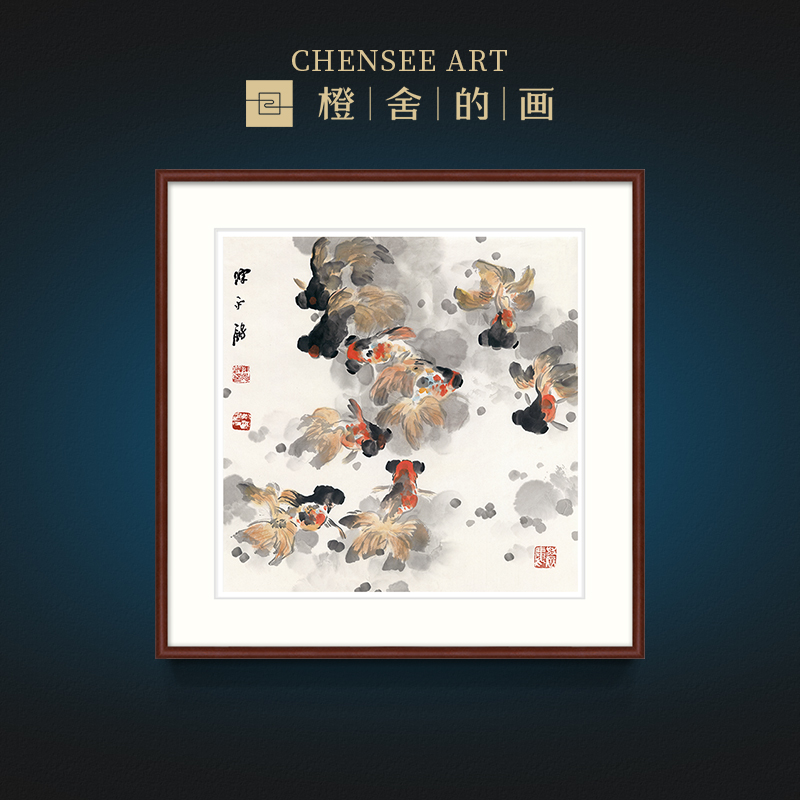 Chen Yongqiang Living Room Decoration Painting Xuanguan Sofa Background Wall Middle Wall Painting Hung Painting Country Painting Works Book Room Room Wall Painting