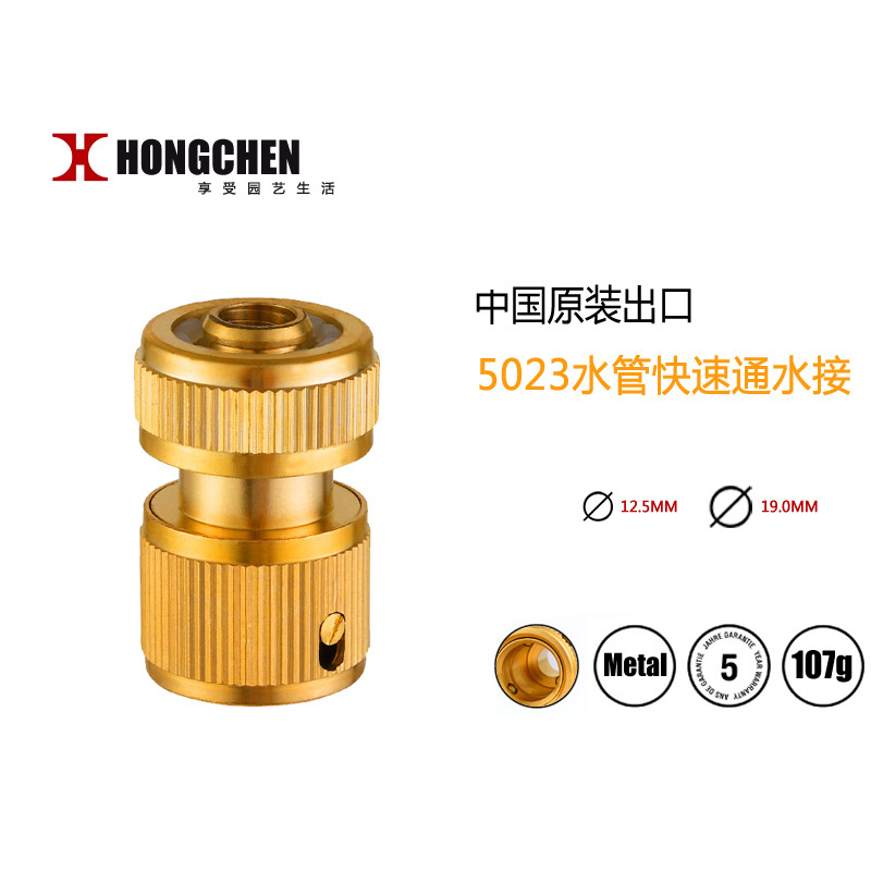 Horticultural irrigation water gun joint 4 6 points water connection full copper quick connector water pipe wash water pipe fittings quick connection