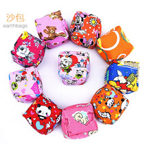 Children handmade sandbag lost sand bag kicking shuttlecock nursery small tail student canvas buckwheat lost flying tray toy