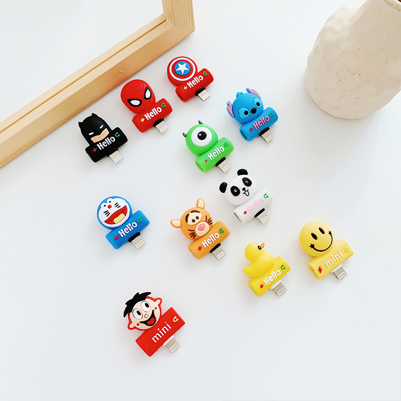 Apple headphone adapter iPhone Phone side charging side Listening Song X Converter 2 Hop 1 Cartoon cute xr Transports xs max two-in-one double head 7plus extension cord 8p conversion