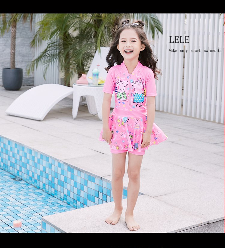 Đồ bơi bé gái kiểu váy công chúa cho bé phiên bản Hàn Quốc của đồ bơi dễ thương Đồ bơi cho bé gái 1-3 tuổi 6 - Bộ đồ bơi của Kid đồ bơi cho bé trai 1 tuổi