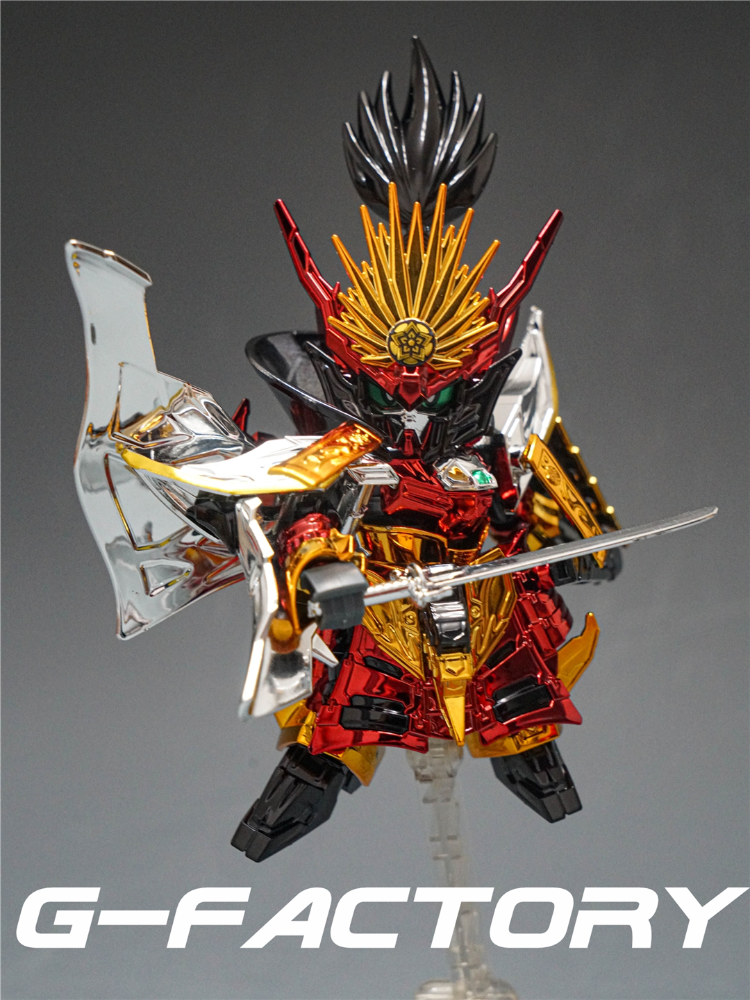 Gundam Factory Bandai BB Warrior SD World Hero Legend Oda Nobunaga Abian Assembly Model