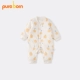 Pureborn mùa thu và mùa đông quần áo sơ sinh mùa xuân bé jumpsuit cotton nam và nữ bé romper dày quan ao tre em