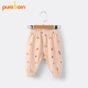 Pureborn mùa thu quần bé quần cotton nhà giản dị quần bé trai và bé gái quần đáy - Quần