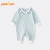 mùa xuân thuần chủng bé jumpsuit cotton quần áo dễ thương bé dài tay hào quang thêu phù hợp với trẻ sơ sinh - Áo liền quần