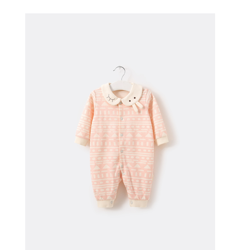 Pureborn bé mùa thu onesies sơ sinh quần áo cotton nam giới và phụ nữ bé dài tay leo quần áo