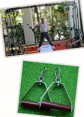 Shangzuo stainless steel ring fitness equipment adjustable length lifting ring wooden handle household indoor lifting ring