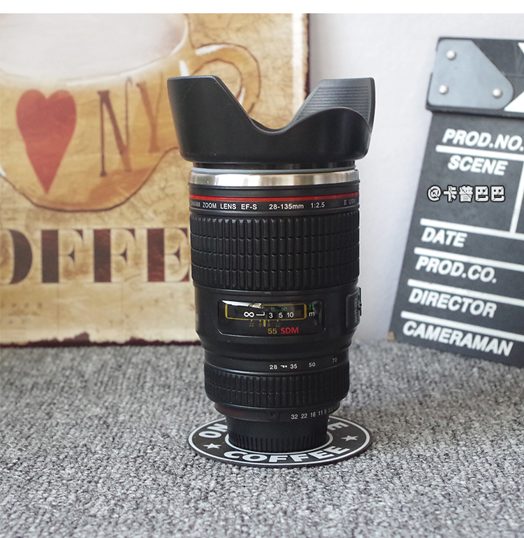 Quà tặng sáng tạo Cup Lens Camera DSLR Xu hướng Cà phê cá tính Cup Hàn Quốc Sinh viên cầm tay Cup - Tách bình giữ nhiệt 1.5 lít