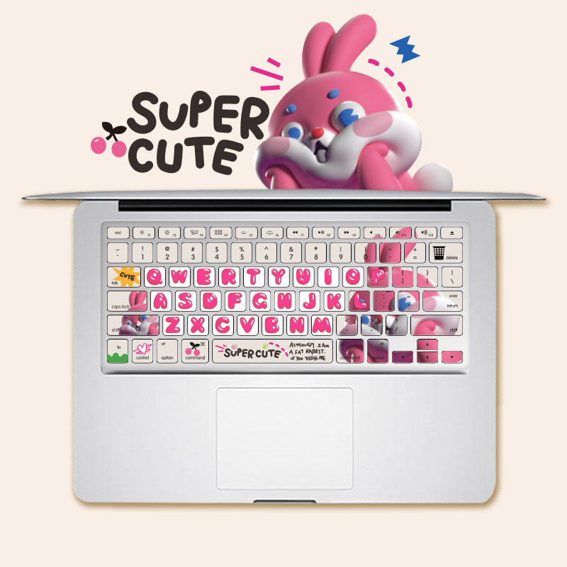 Applicable MacBook silicone keyboard film air13 inch protective film Pro14 Apple notebook M1 computer rabbit-Taobao