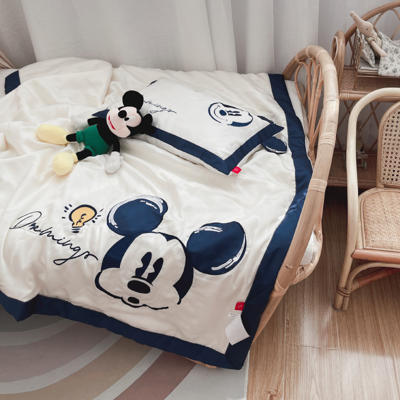 Summer ice silk cool in summer cool by air conditioning Cartoon By Cartoon 60 Heather Children Baby Single Thin Quilts Can Be Machine Washable