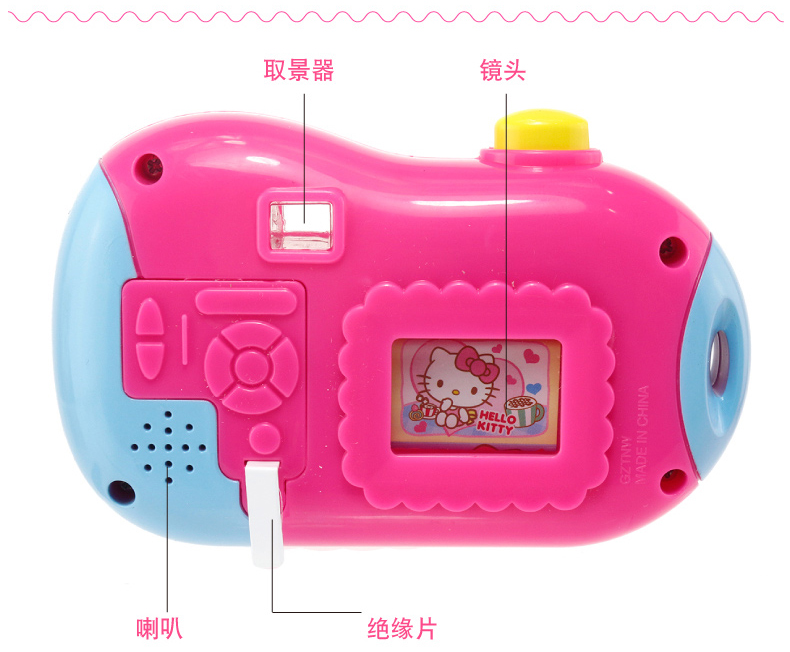 HELLOKITTY Hello Kitty Makeup Crown Set kt Cat Camera Điện thoại Trẻ em gái Chơi Nhà Đồ chơi - Đồ chơi gia đình khủng long đồ chơi