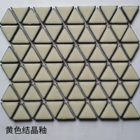 Треугольная желтая хрустальная глазурь (12,8 таблетки/㎡)