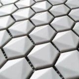 Aotint керамическая мозаика 3D трехмерная поверхность сверла скошенная шестиугольная шестиугольная плитка крыльцо фон настенная головоломка