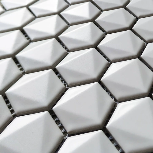 Aotint керамическая мозаика 3D трехмерная поверхность сверла скошенная шестиугольная шестиугольная плитка крыльцо фон настенная головоломка