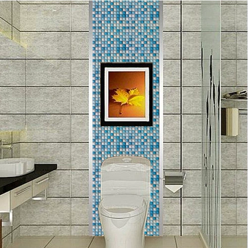 Средиземноморский стиль сине -белый хлеб керамическая мозаичная настенная плитка гостиная телевизионный фон стены арка