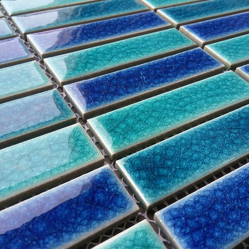 Средиземноморская трива Основанная мозаичная мозаичная плитка льда.