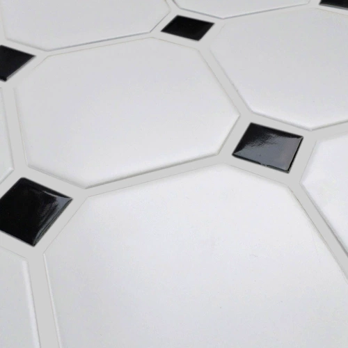 Американский сельский стиль Большой восьмиугольный пограничный пограничный пограничный керамический мозаичный плитка кухня туалетная плитка плитка настенная плитка фоновая стена