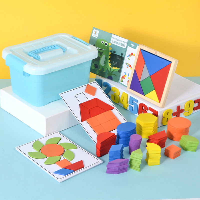 Children's Intelligence Tangram Puzzle for Boys 3-4-5-6 year old toddler educational toy girl wooden geometric figures