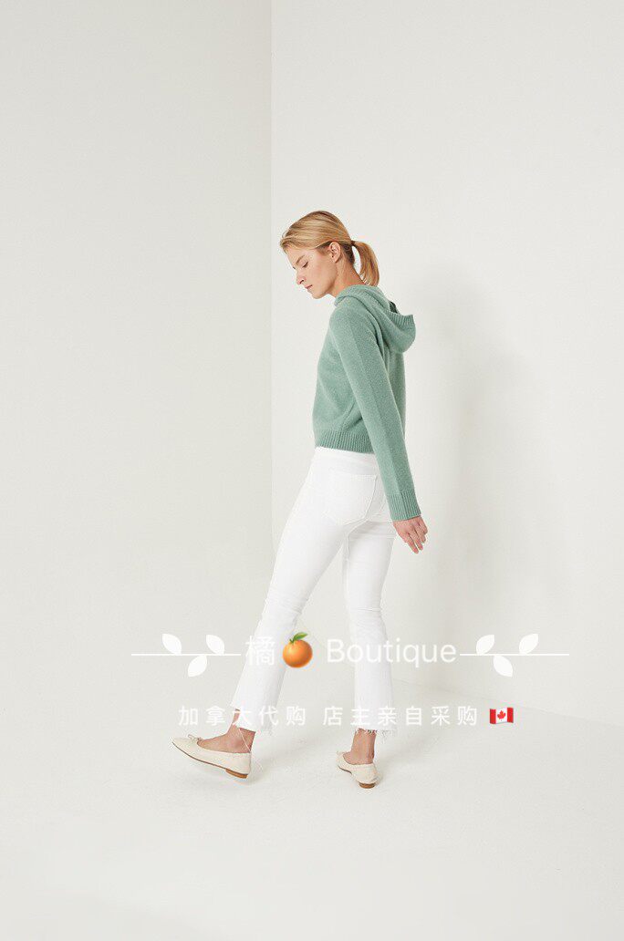 Сейчас*клуб Монако покупка товаров кашемир закрытый свитер Boiled Cashmere Hoodie 