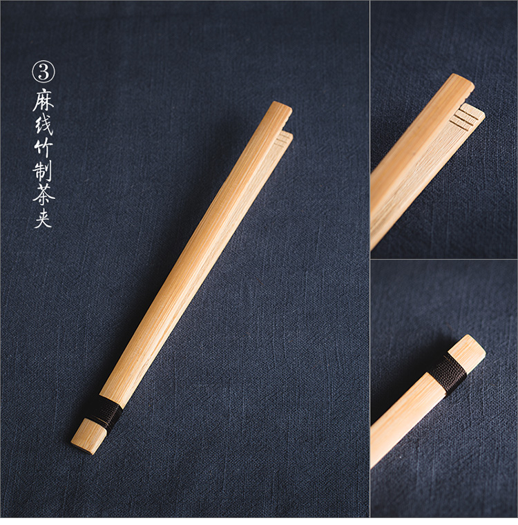 Tre kẹp trà tách bọ cạp Kung Fu bộ trà trà mun gà cánh gỗ gỗ rắn trà clip phụ kiện bằng gỗ đặc biệt - Trà sứ bộ bình trà thủy tinh