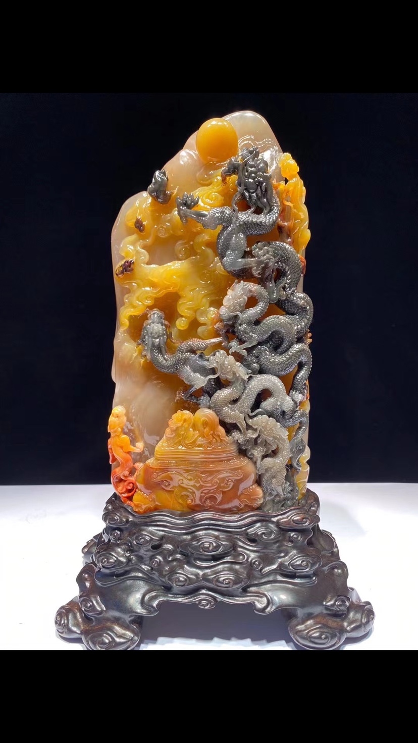 Shoushan Stone Ornament (one of the works of national masters)