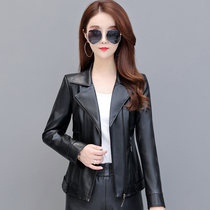 Henning genuine leather fur coat woman short style jacket 2022 spring new lady Fashion Korean version sheep leather jacket tide