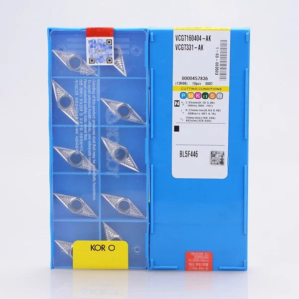 CNC car blade VCGT160404-AK H01 woodworking aluminum copper rubber diamond V-shaped alloy wheel wire drawing 08