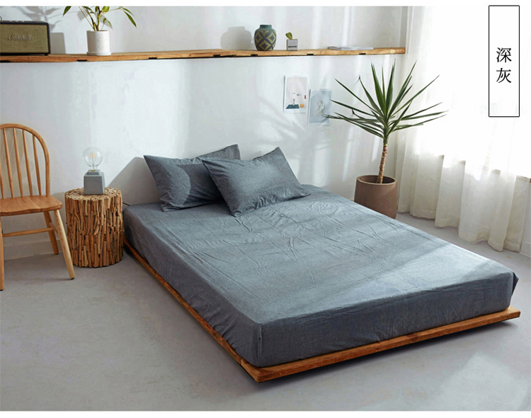 Khăn bông giặt MUJI Giường bông đơn Ký túc xá sinh viên đôi đơn 1,5m1,8 mét Bông ga trải giường đơn