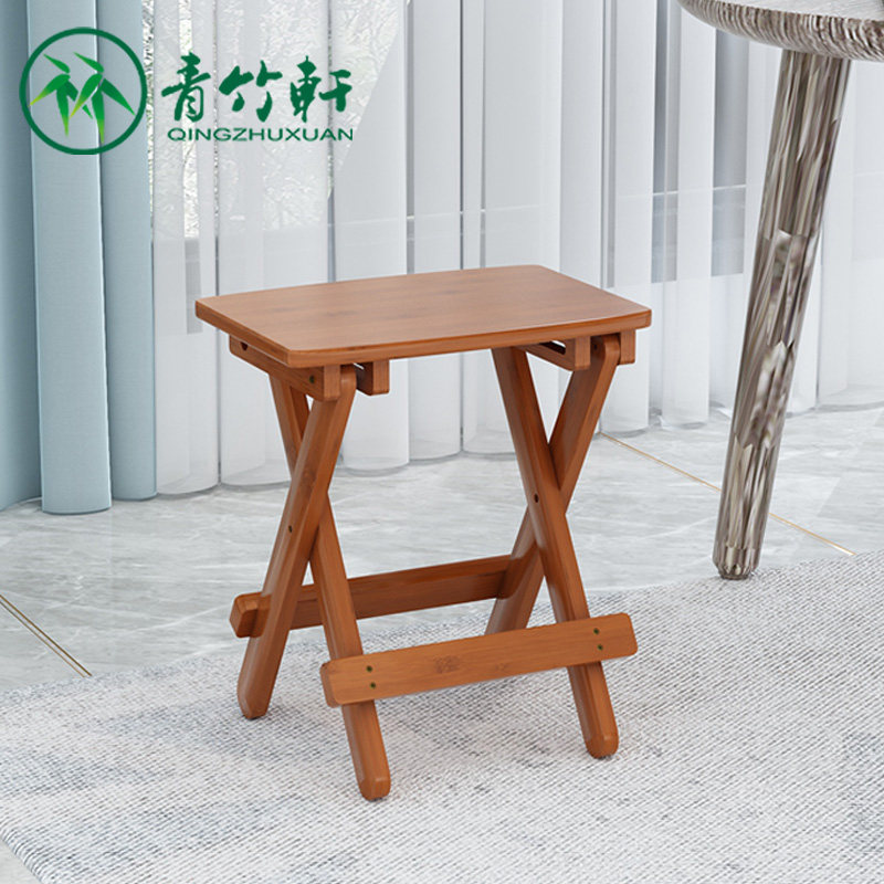 Bamboo folding small stool Home Changing Shoes Stool Modern Minima Adults Small Benches Outdoor Portable Matza Chairs