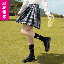 Girls plaid pleated skirt Net Red children Spring and Autumn foreign style short skirt Joker Academy style big child cotton JK skirt