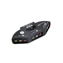 Joyful audio and video converter av switcher av splitter (comes with one AV cable) three-in and one-out DVD set-top box digital TV input TV switch without changing cables and free AV cable