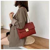 Модная красная цепь для невесты, вместительная и большая сумка через плечо, сумка на одно плечо, коллекция 2023, на цепочке