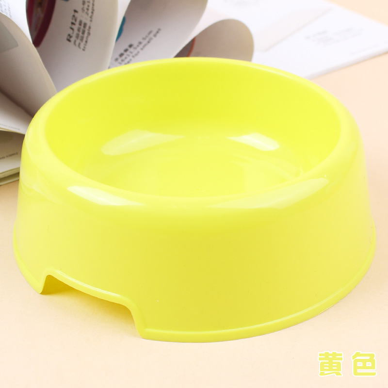 Pet bát cần thiết hàng ngày kẹo màu nhựa đơn bát thức ăn cho chó bát con mèo bát con chó bát thức ăn con chó bát con mèo con bát - Cat / Dog hàng ngày Neccessities bình nước cho mèo