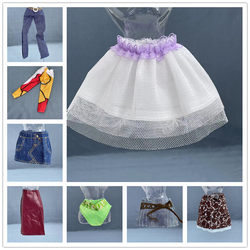 58 ຢວນ ສົ່ງຟຣີ Barbie Doll Clothes Single Piece Skirt Pants Dress Up Doll Costume Jacket DIY Free Dressing Six