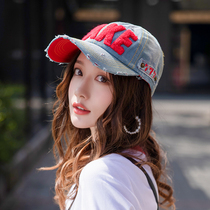 Summer Korean version of baseball cap hat hat Cowboy Boom Lady Cap Sun Hat Sun Hat Sunhat Duck Tongue Cap Take