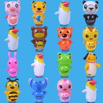 35cm animal cartoon inflatable tumbler toy childrens educational toy stall hot sale